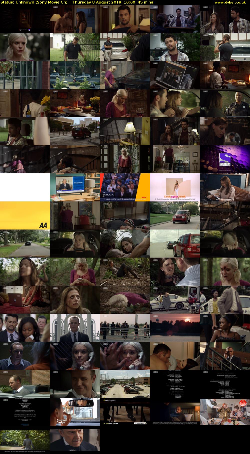 Status: Unknown (Sony Movie Ch) Thursday 8 August 2019 10:00 - 10:45