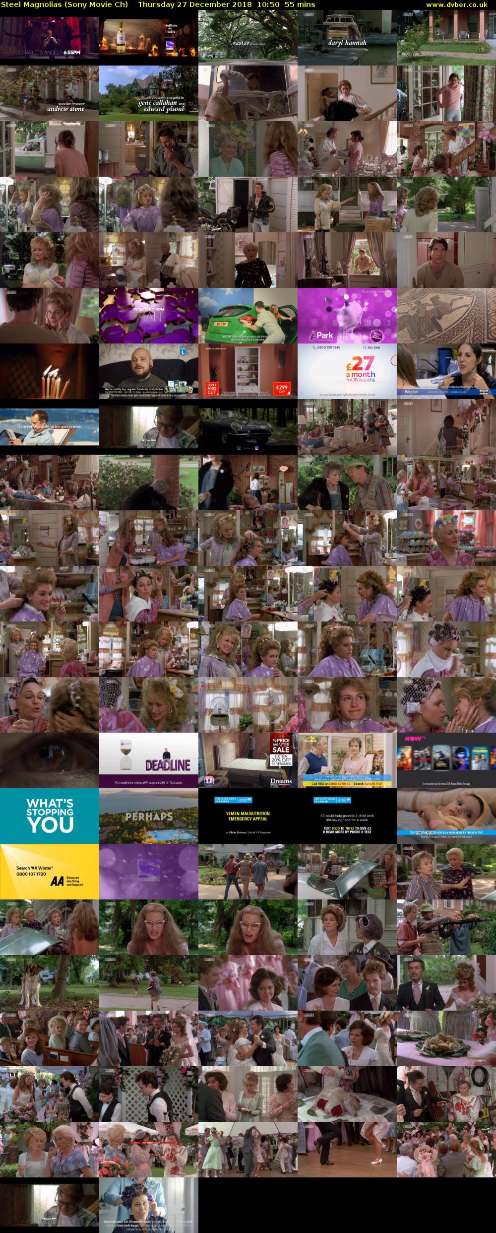 Steel Magnolias (Sony Movie Ch) Thursday 27 December 2018 10:50 - 11:45