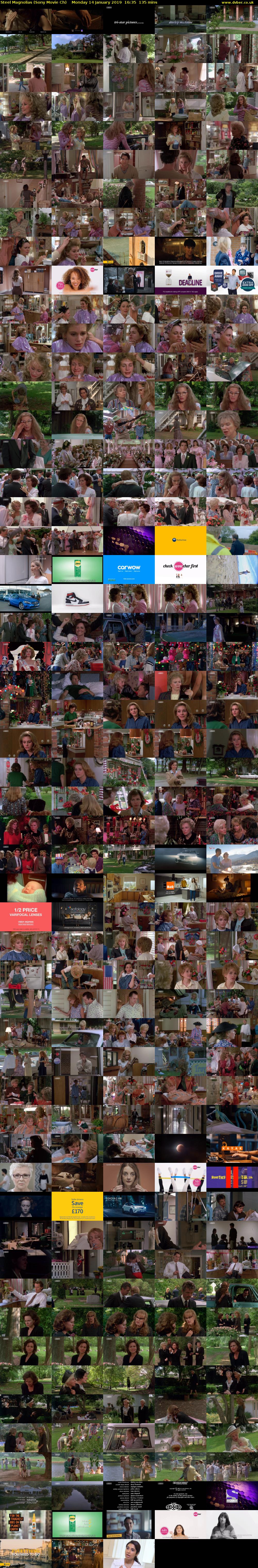 Steel Magnolias (Sony Movie Ch) Monday 14 January 2019 16:35 - 18:50