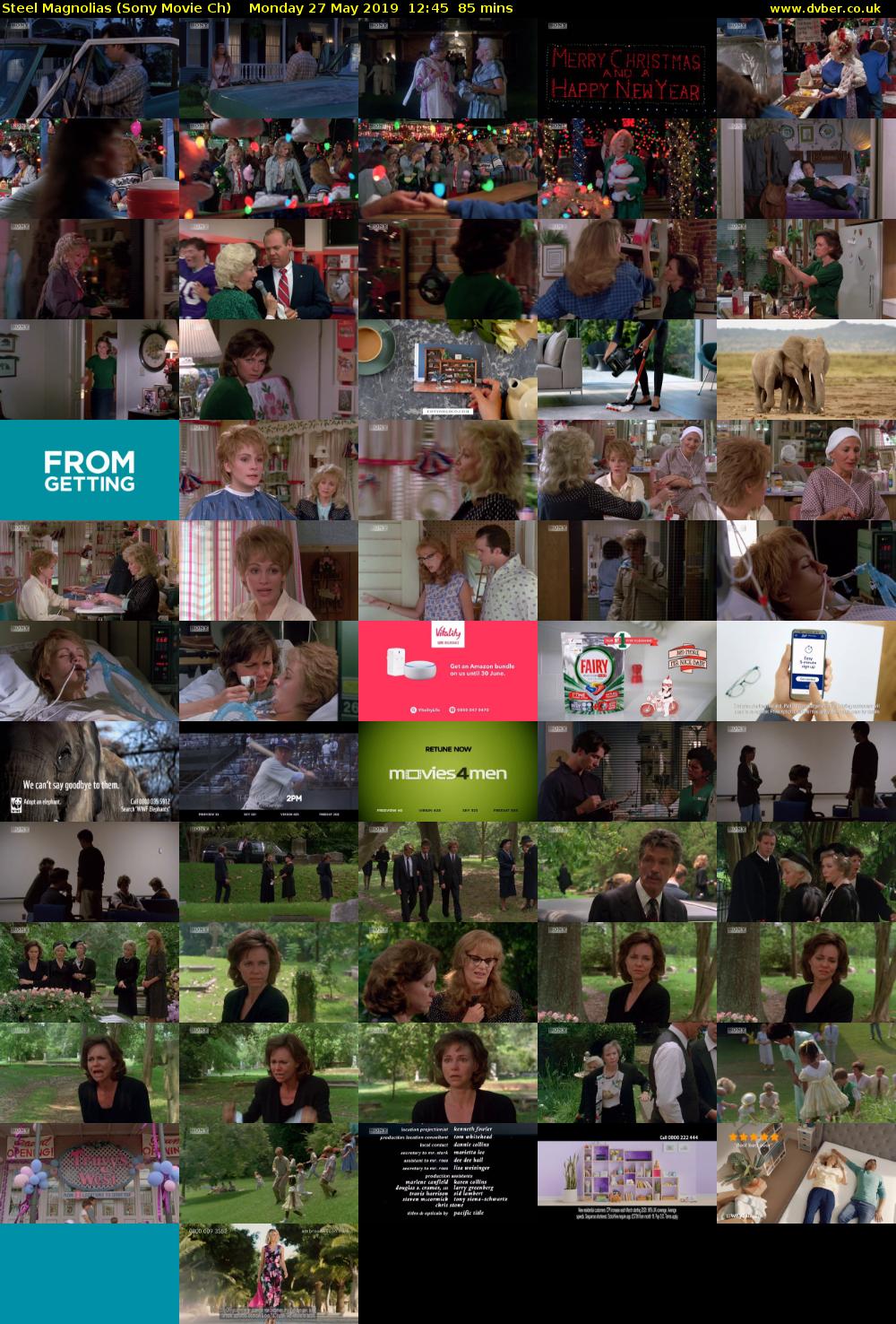 Steel Magnolias (Sony Movie Ch) Monday 27 May 2019 12:45 - 14:10