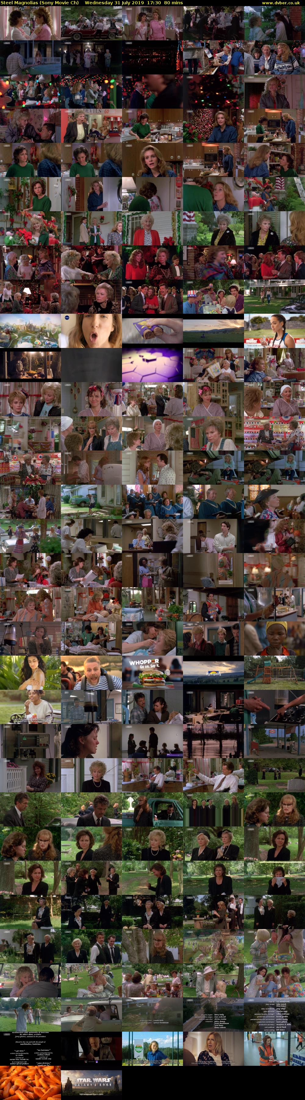 Steel Magnolias (Sony Movie Ch) Wednesday 31 July 2019 17:30 - 18:50