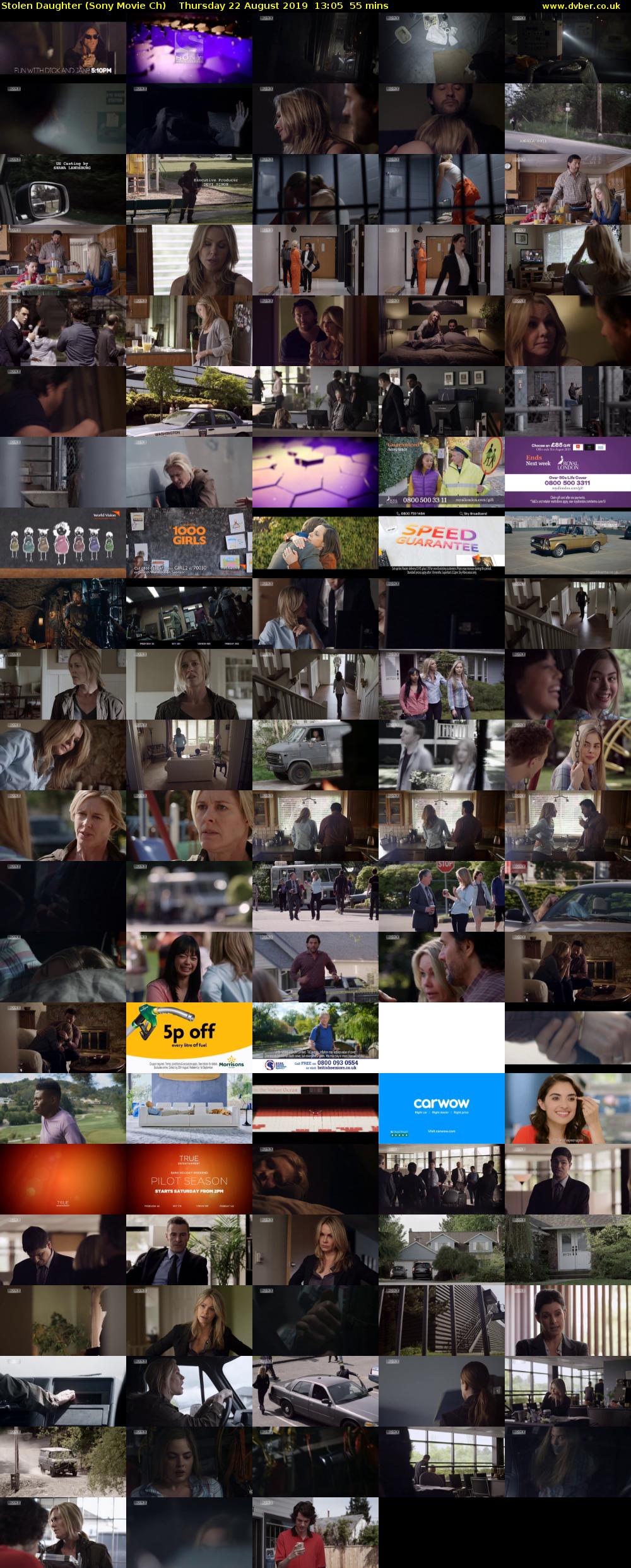 Stolen Daughter (Sony Movie Ch) Thursday 22 August 2019 13:05 - 14:00