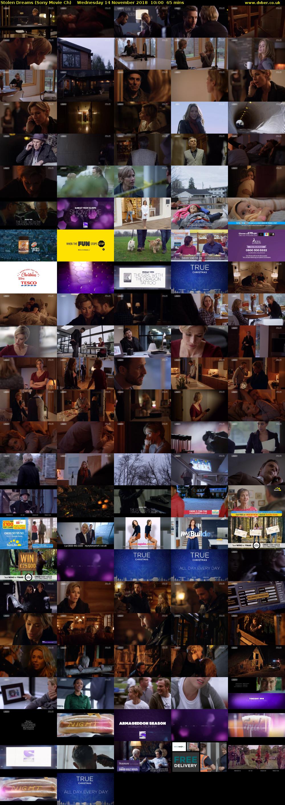 Stolen Dreams (Sony Movie Ch) Wednesday 14 November 2018 10:00 - 11:05