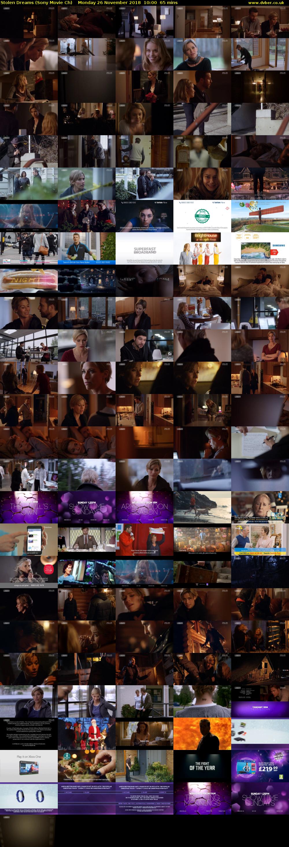 Stolen Dreams (Sony Movie Ch) Monday 26 November 2018 10:00 - 11:05