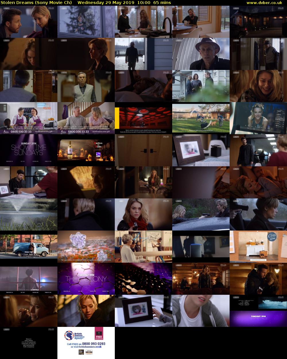 Stolen Dreams (Sony Movie Ch) Wednesday 29 May 2019 10:00 - 11:05