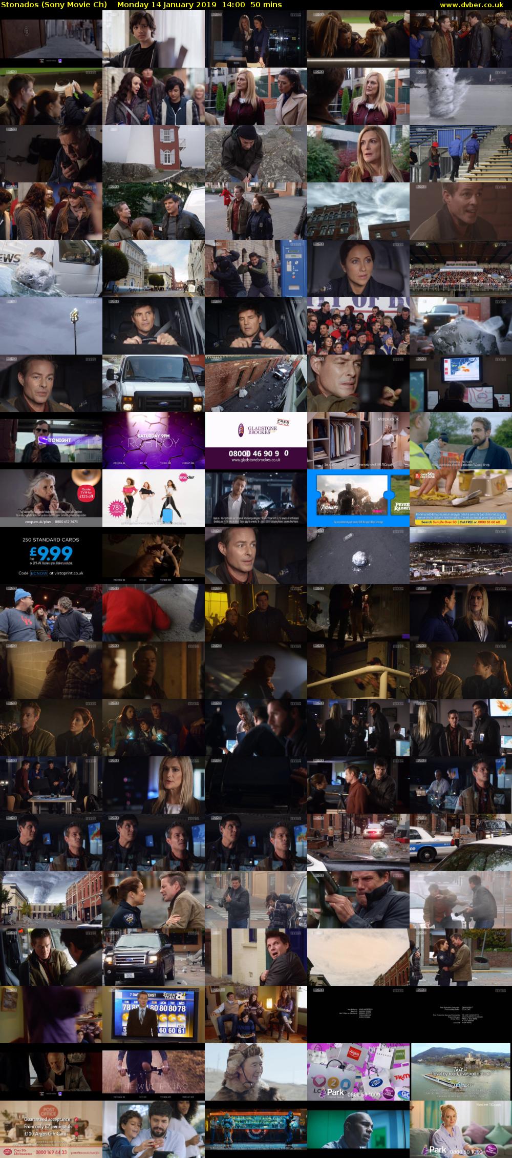 Stonados (Sony Movie Ch) Monday 14 January 2019 14:00 - 14:50