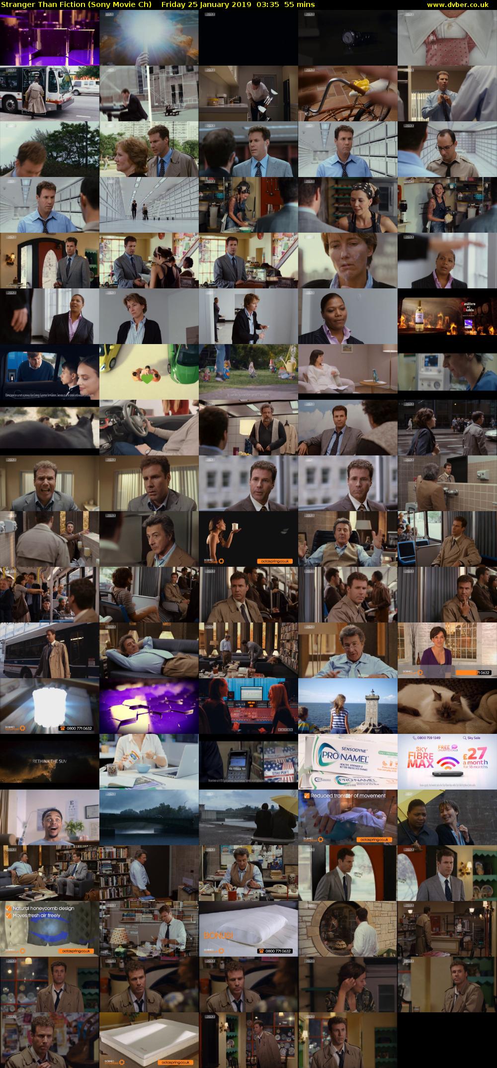 Stranger Than Fiction (Sony Movie Ch) Friday 25 January 2019 03:35 - 04:30