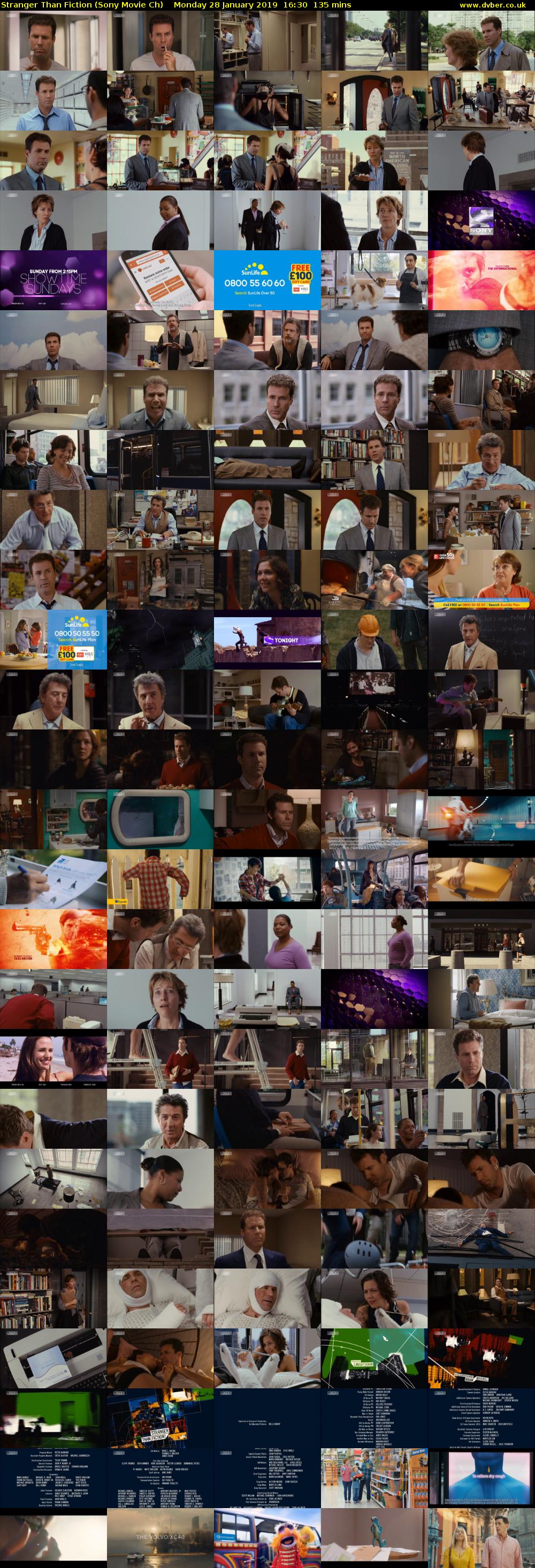 Stranger Than Fiction (Sony Movie Ch) Monday 28 January 2019 16:30 - 18:45