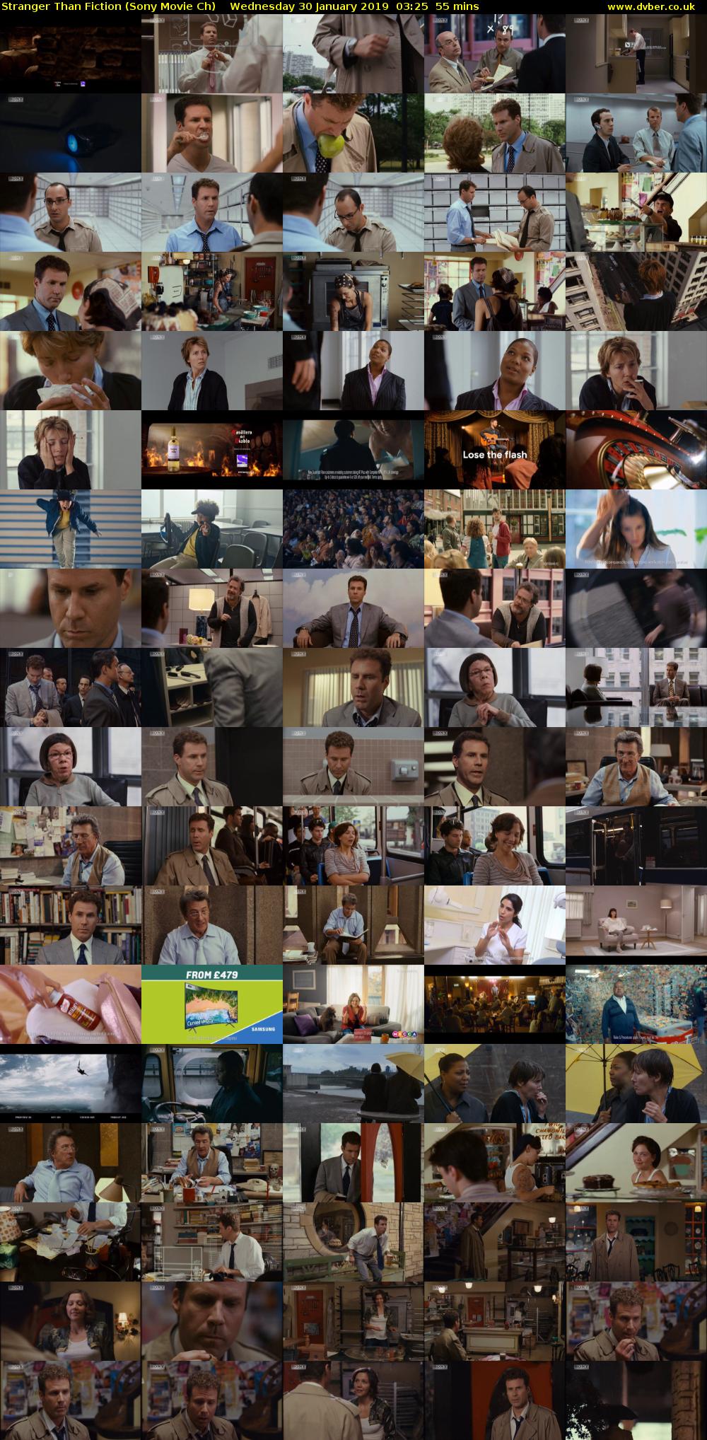 Stranger Than Fiction (Sony Movie Ch) Wednesday 30 January 2019 03:25 - 04:20