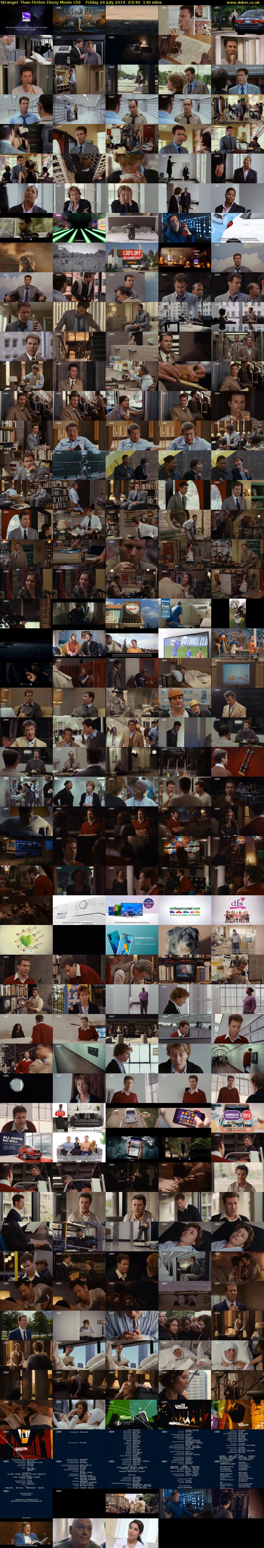 Stranger Than Fiction (Sony Movie Ch) Friday 26 July 2019 03:40 - 05:50