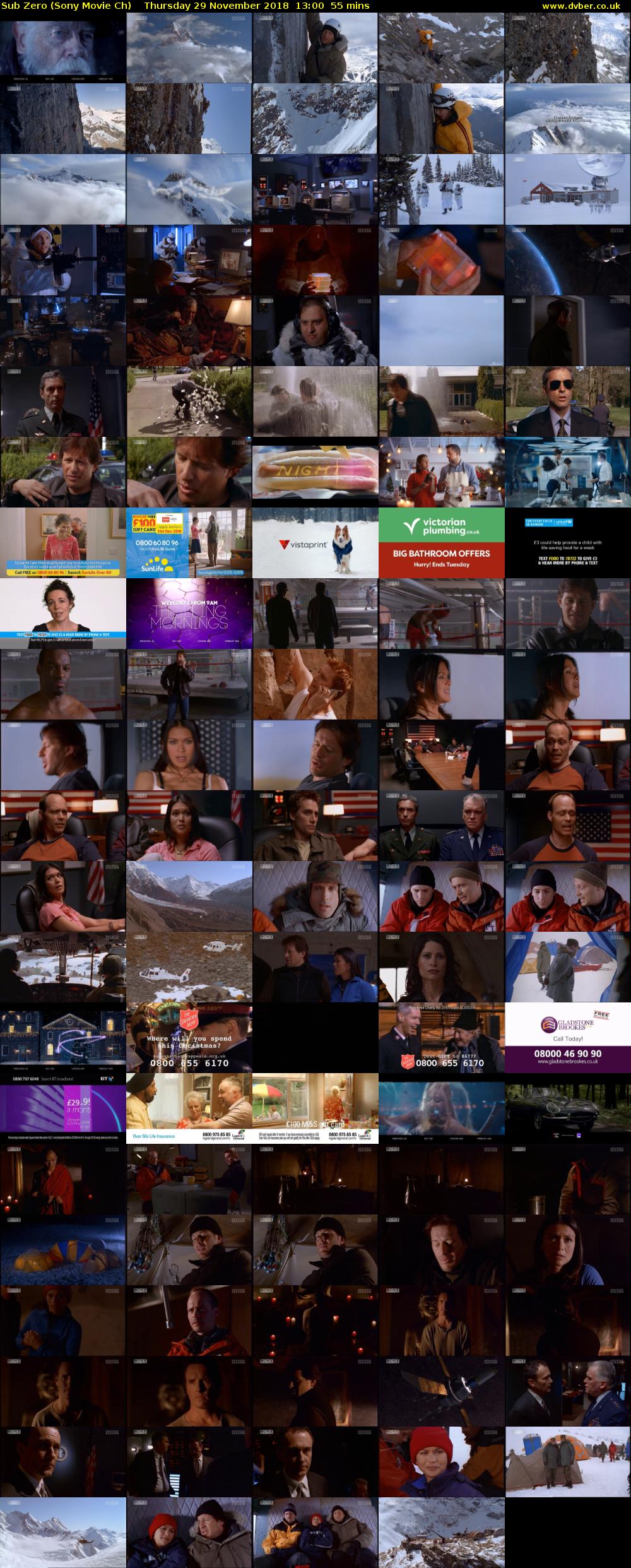 Sub Zero (Sony Movie Ch) Thursday 29 November 2018 13:00 - 13:55