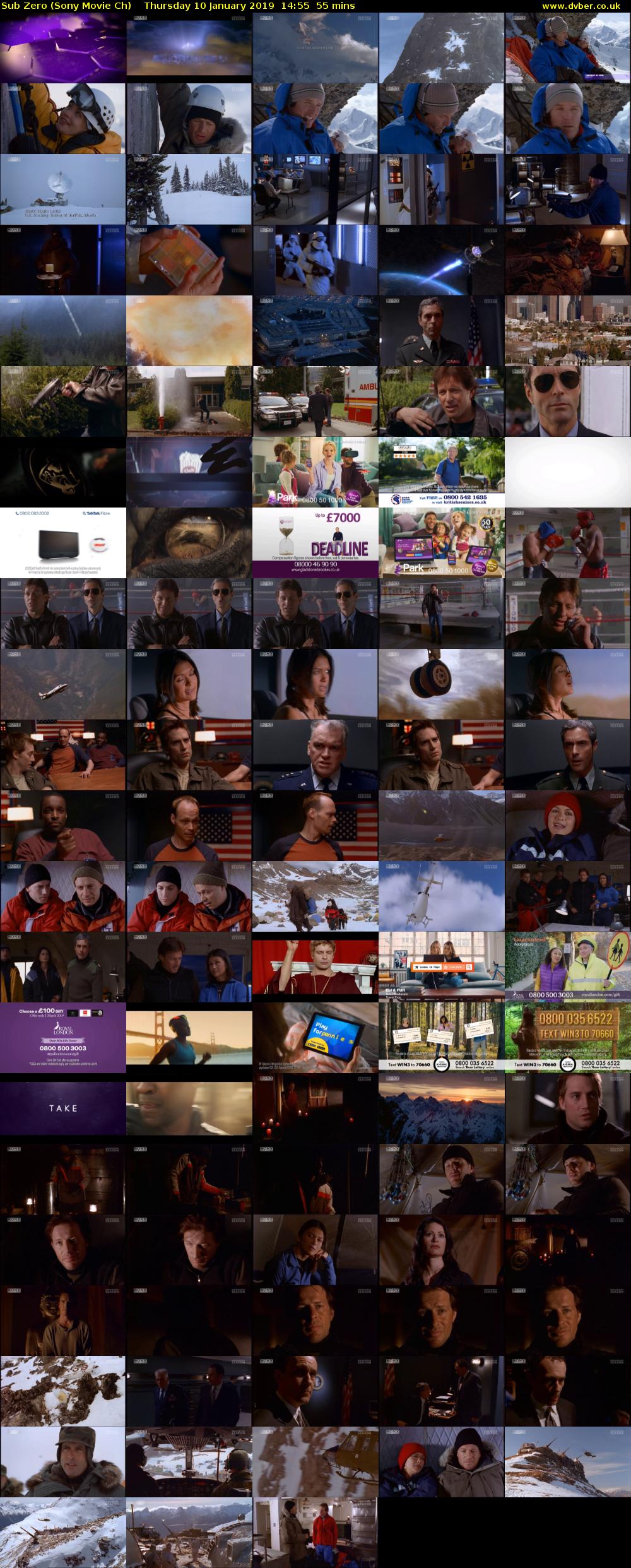 Sub Zero (Sony Movie Ch) Thursday 10 January 2019 14:55 - 15:50