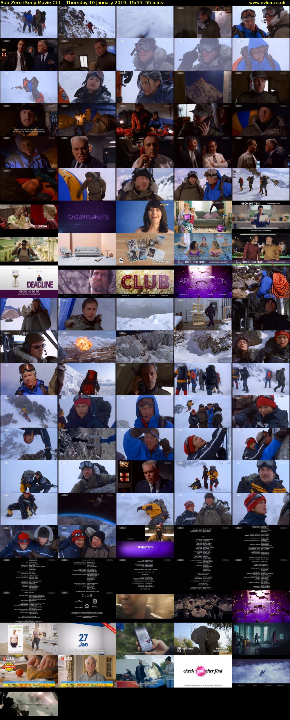 Sub Zero (Sony Movie Ch) Thursday 10 January 2019 15:55 - 16:50