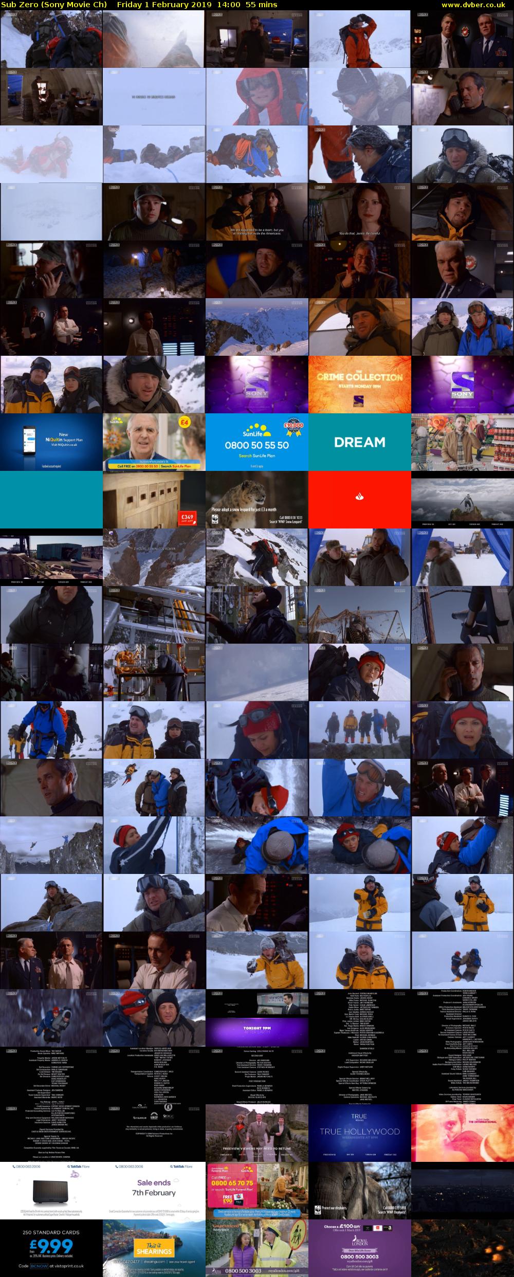 Sub Zero (Sony Movie Ch) Friday 1 February 2019 14:00 - 14:55