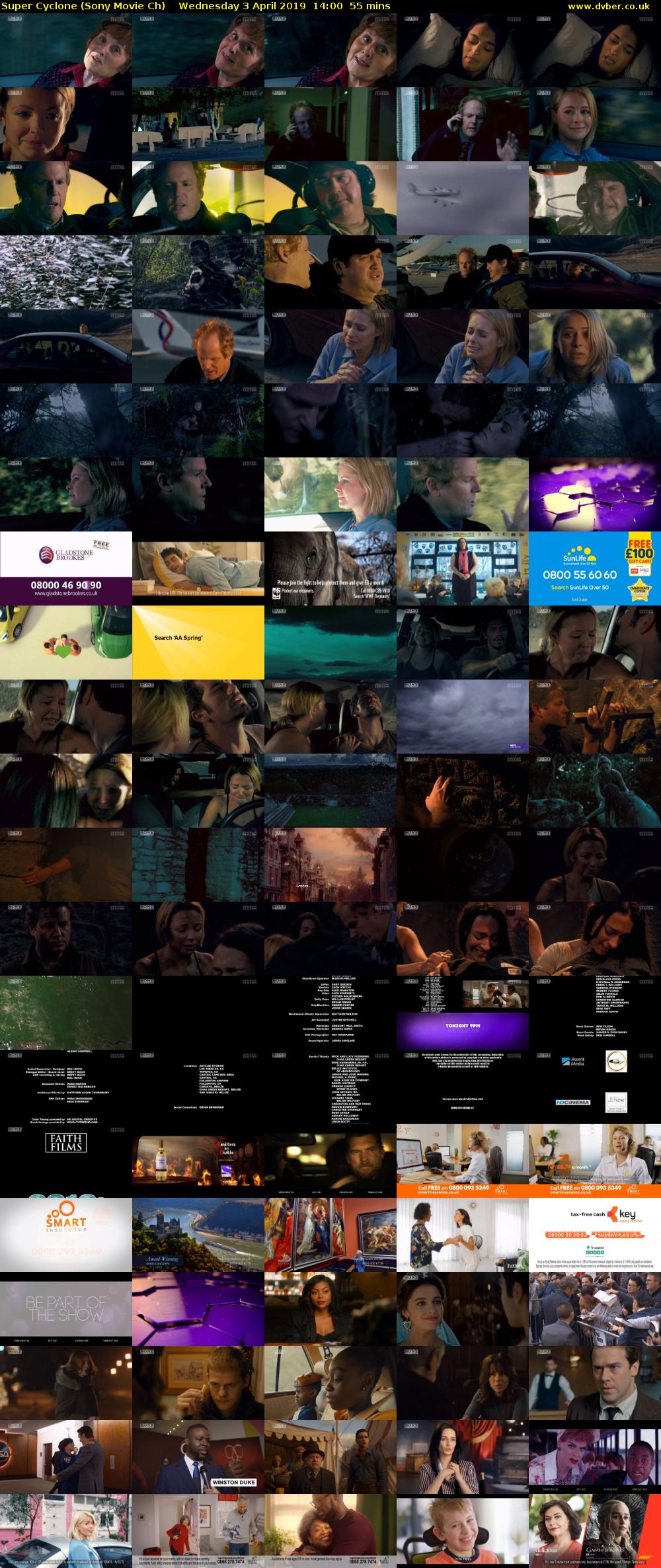Super Cyclone (Sony Movie Ch) Wednesday 3 April 2019 14:00 - 14:55