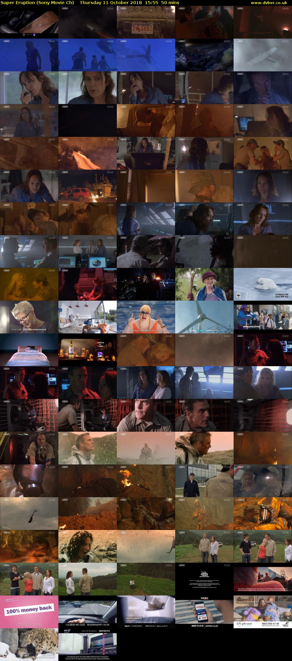 Super Eruption (Sony Movie Ch) Thursday 11 October 2018 15:55 - 16:45
