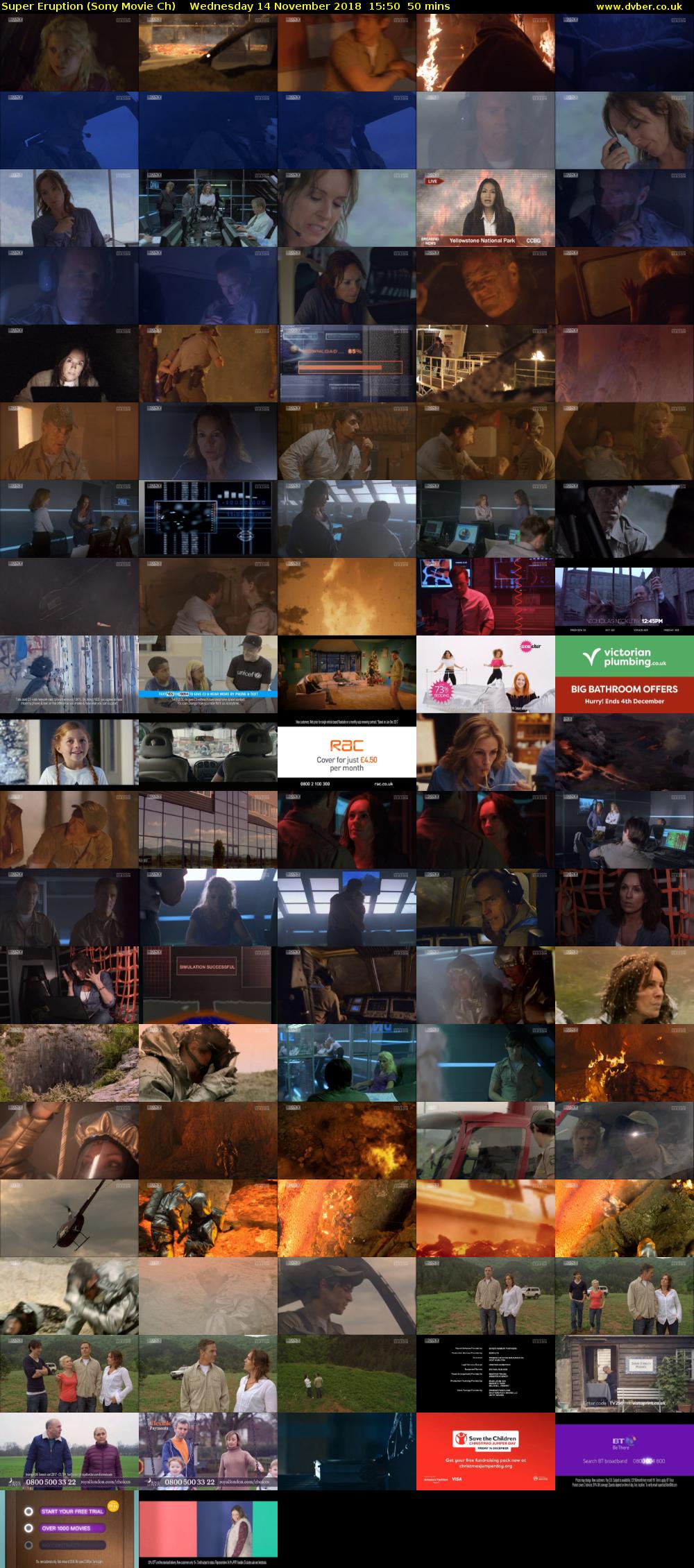 Super Eruption (Sony Movie Ch) Wednesday 14 November 2018 15:50 - 16:40