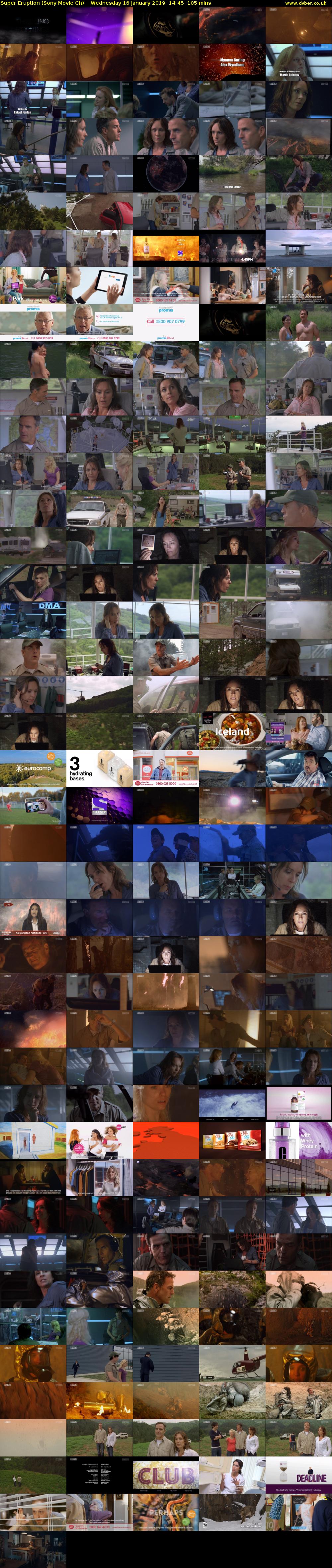 Super Eruption (Sony Movie Ch) Wednesday 16 January 2019 14:45 - 16:30