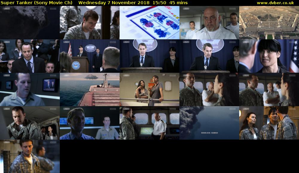 Super Tanker (Sony Movie Ch) Wednesday 7 November 2018 15:50 - 16:35