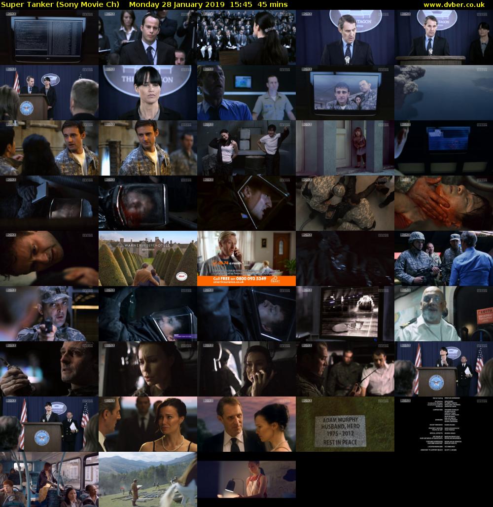 Super Tanker (Sony Movie Ch) Monday 28 January 2019 15:45 - 16:30