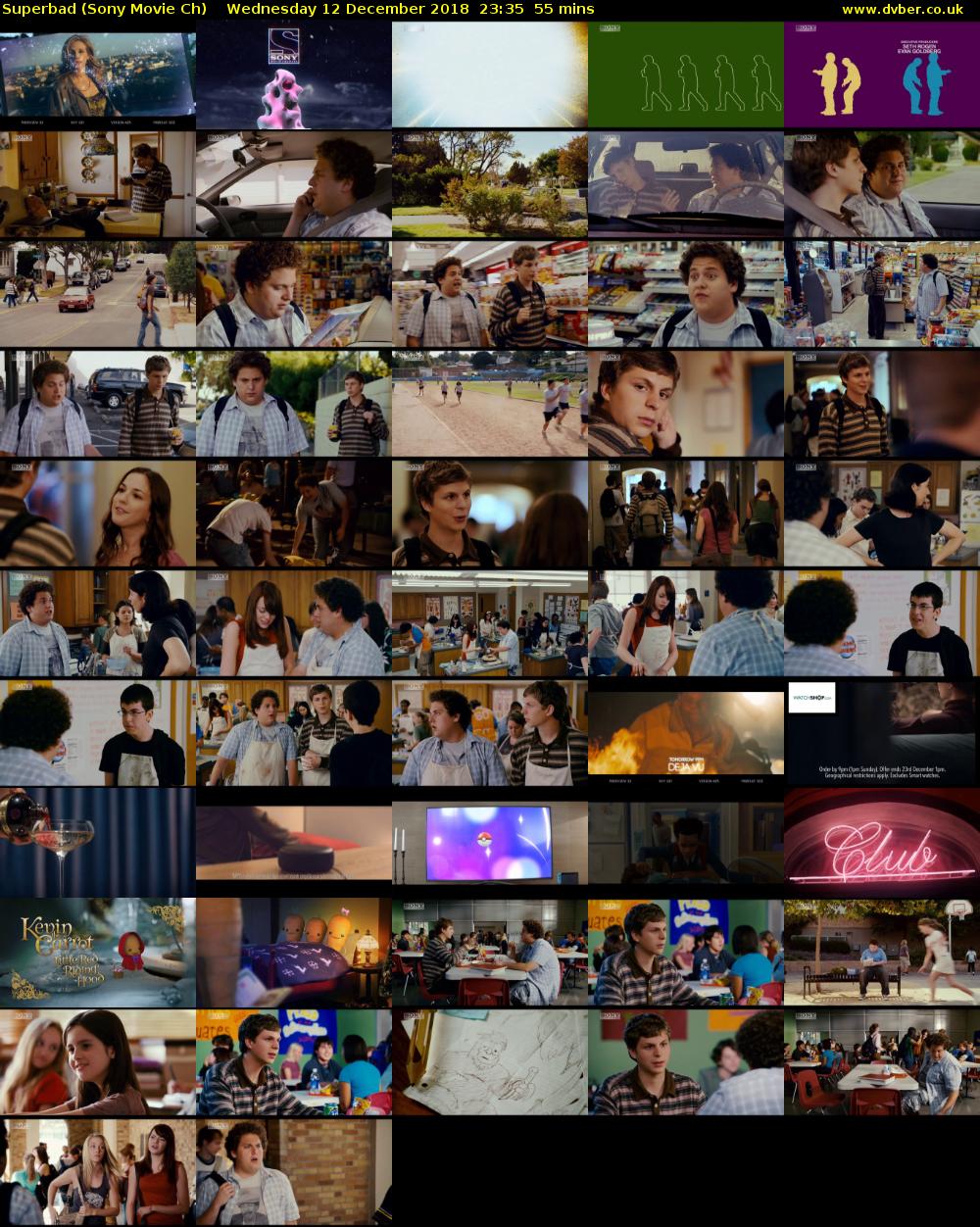 Superbad (Sony Movie Ch) Wednesday 12 December 2018 23:35 - 00:30