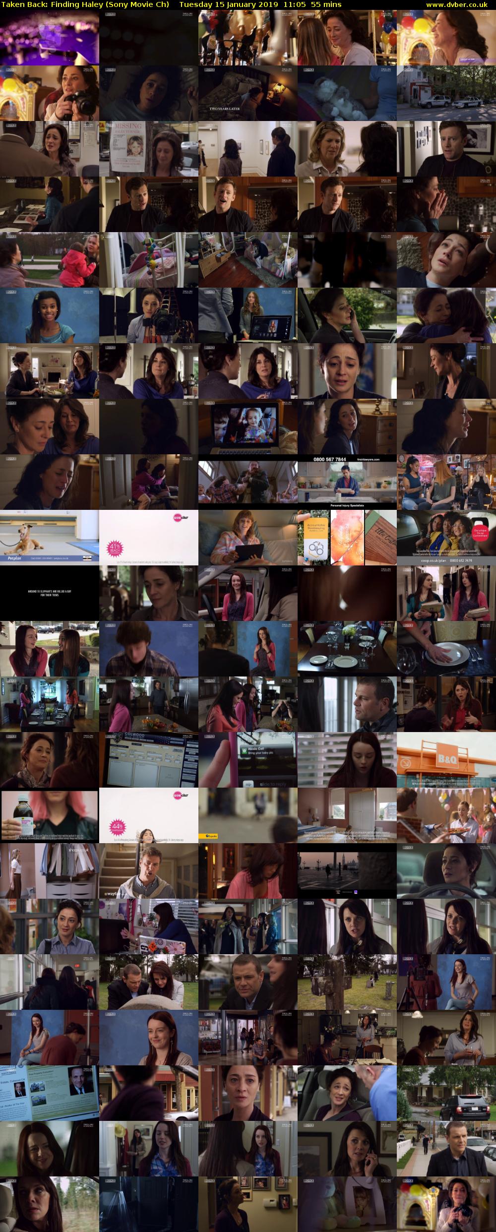 Taken Back: Finding Haley (Sony Movie Ch) Tuesday 15 January 2019 11:05 - 12:00