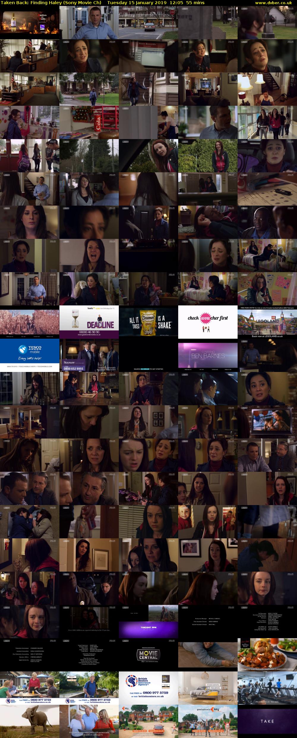 Taken Back: Finding Haley (Sony Movie Ch) Tuesday 15 January 2019 12:05 - 13:00