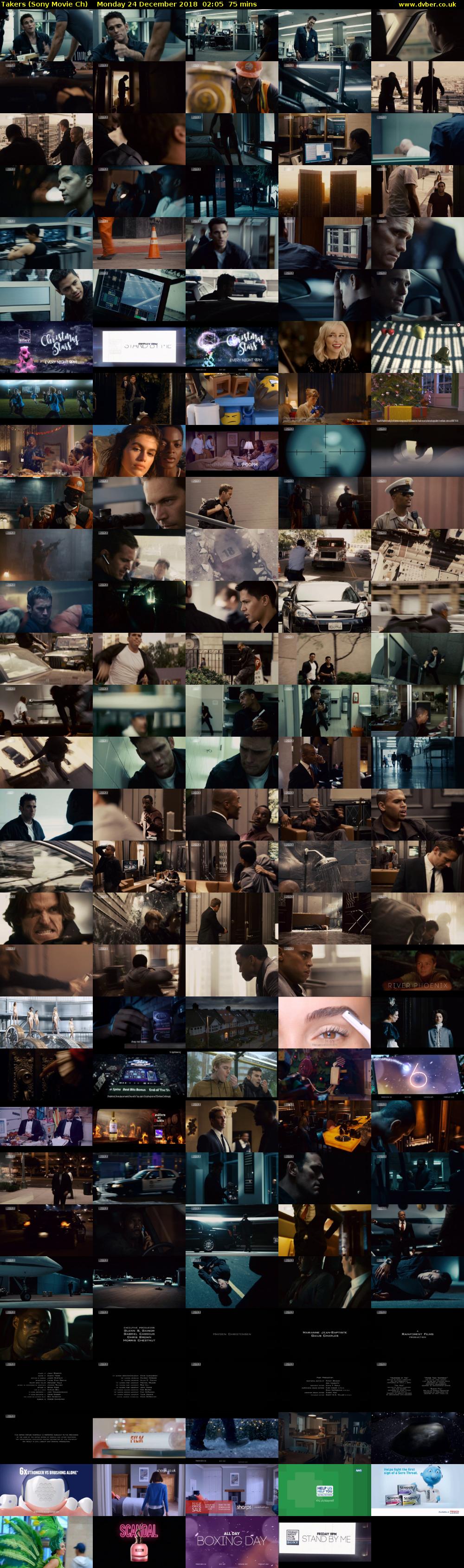 Takers (Sony Movie Ch) Monday 24 December 2018 02:05 - 03:20