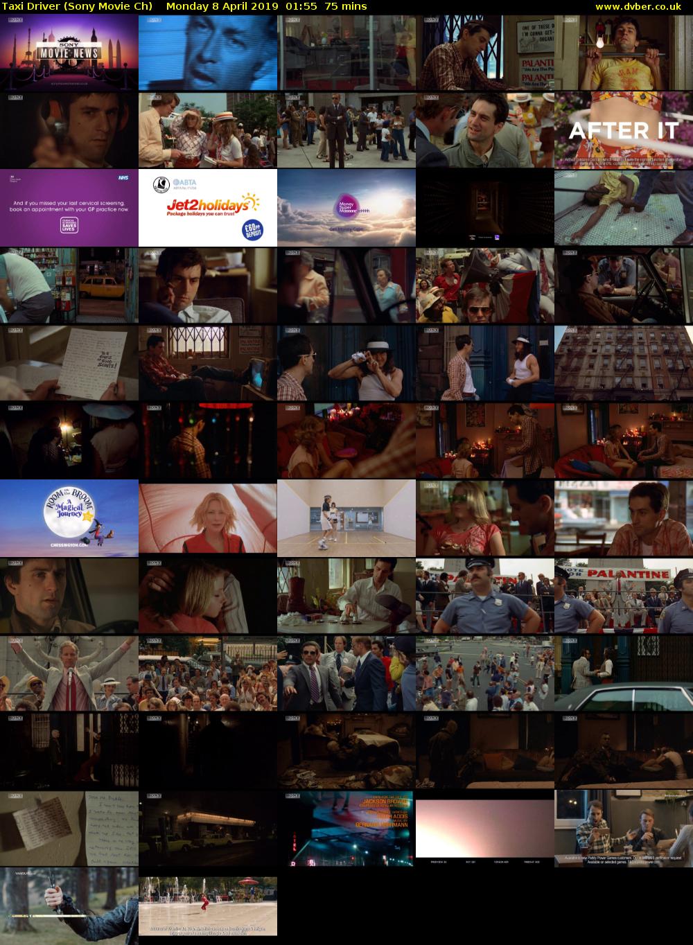 Taxi Driver (Sony Movie Ch) Monday 8 April 2019 01:55 - 03:10