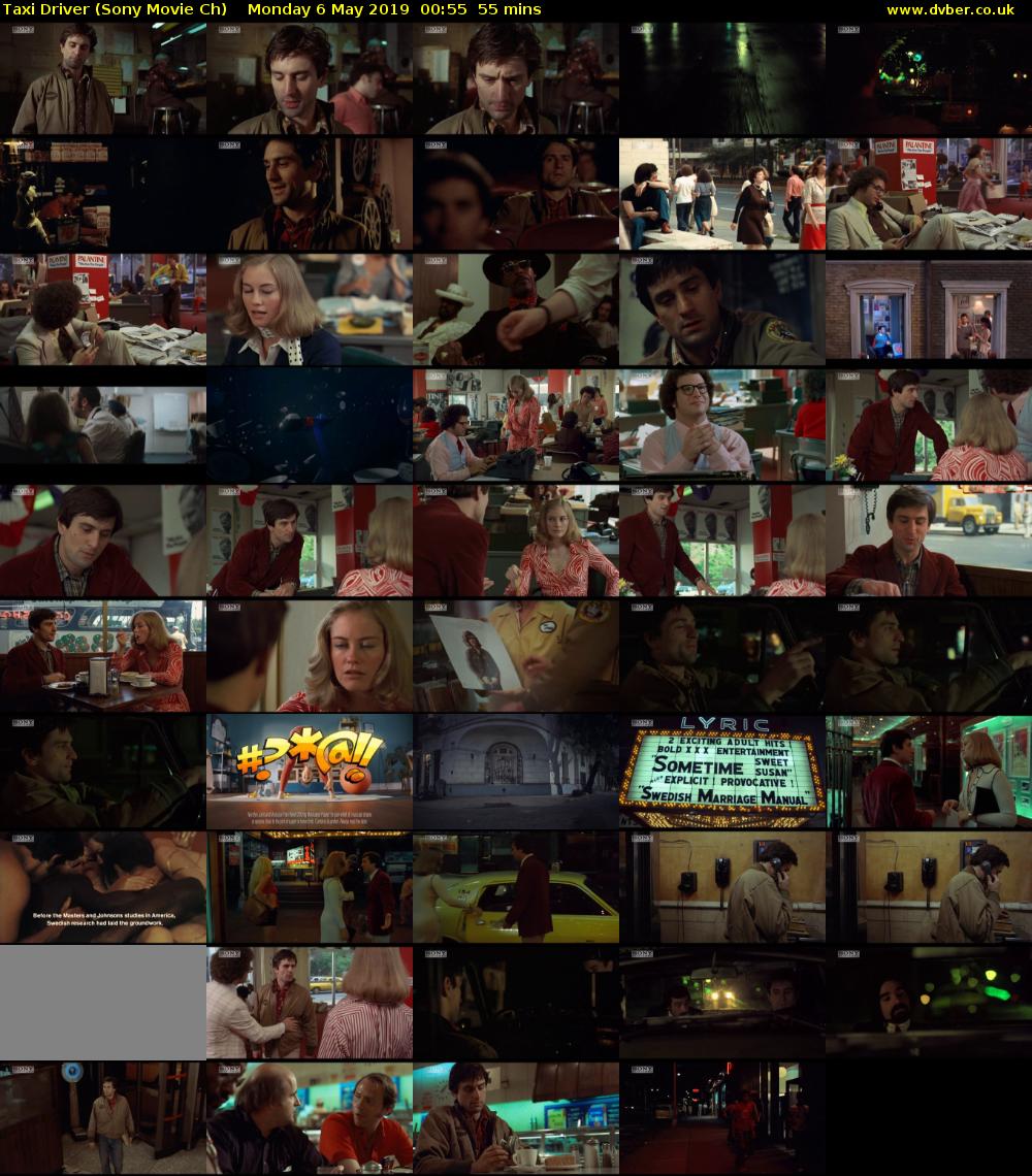 Taxi Driver (Sony Movie Ch) Monday 6 May 2019 00:55 - 01:50