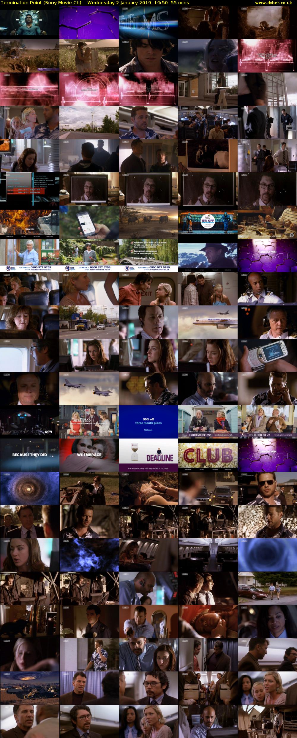 Termination Point (Sony Movie Ch) Wednesday 2 January 2019 14:50 - 15:45