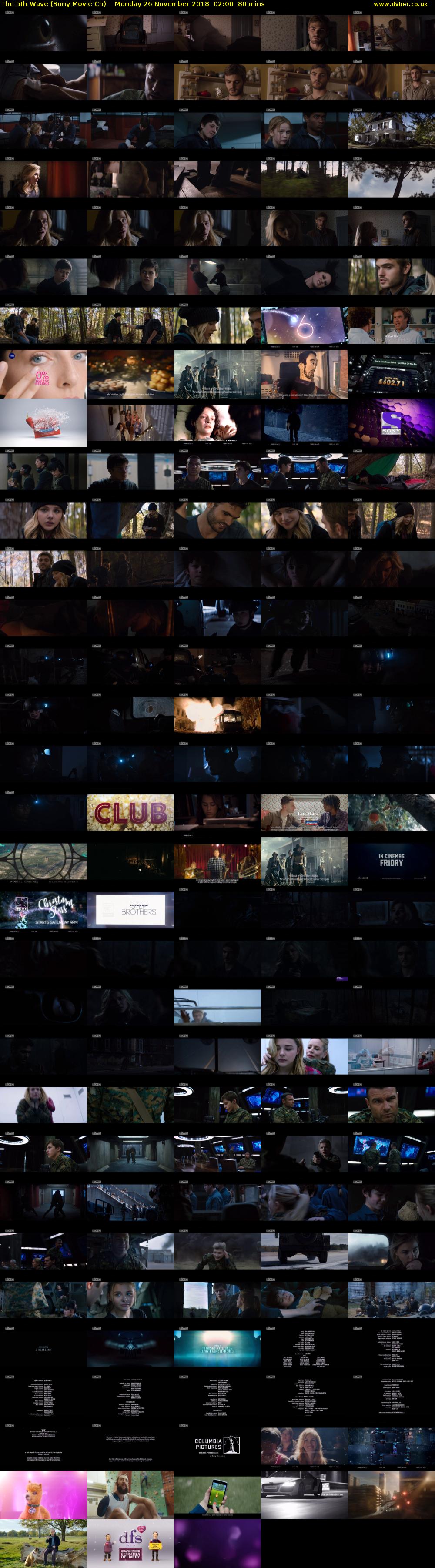 The 5th Wave (Sony Movie Ch) Monday 26 November 2018 02:00 - 03:20