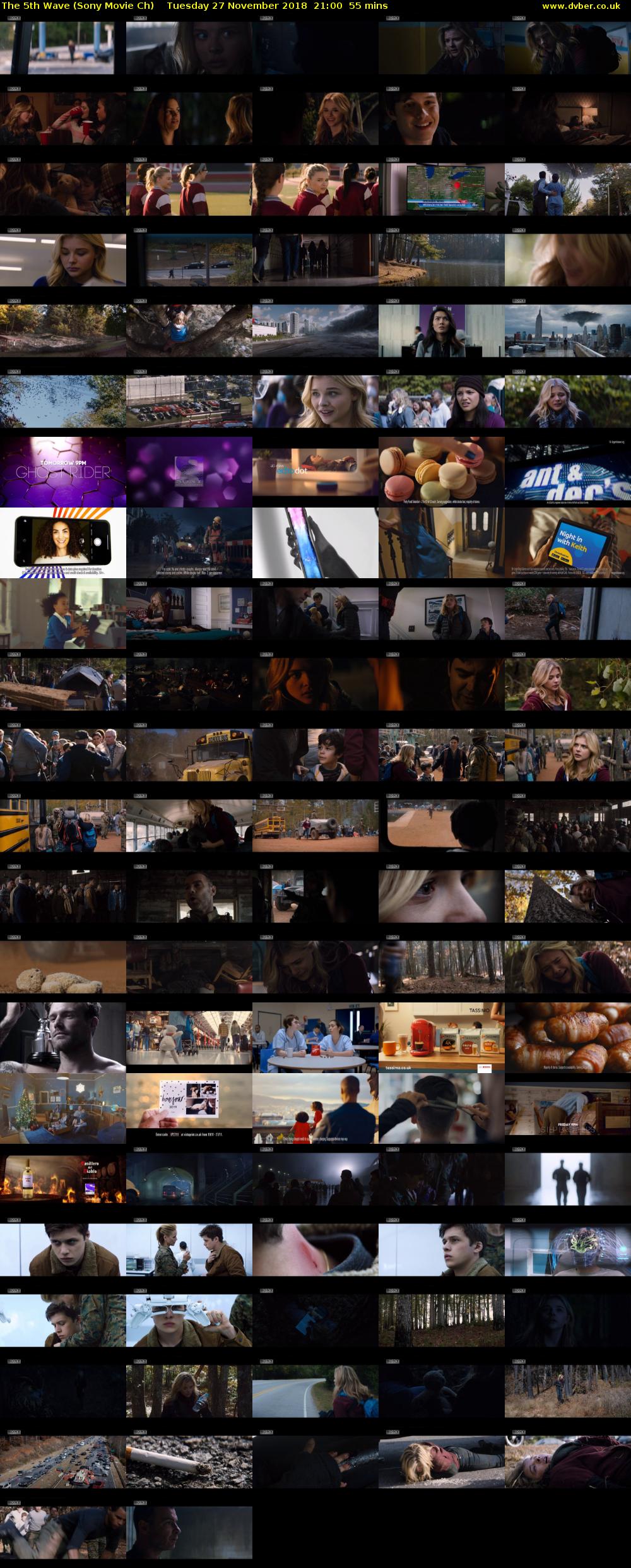 The 5th Wave (Sony Movie Ch) Tuesday 27 November 2018 21:00 - 21:55