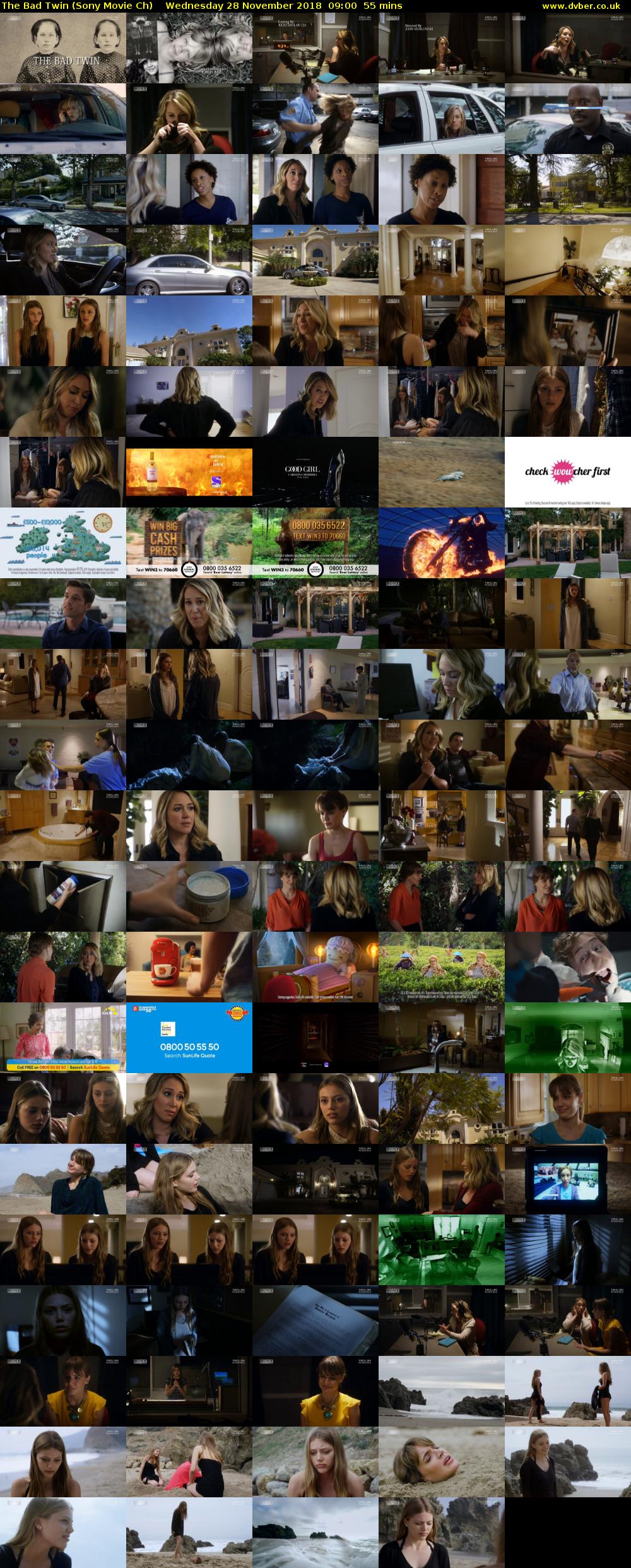 The Bad Twin (Sony Movie Ch) Wednesday 28 November 2018 09:00 - 09:55