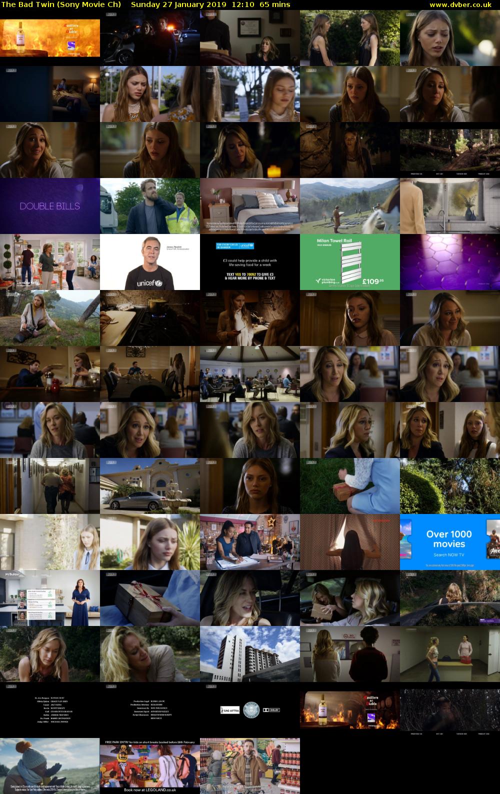 The Bad Twin (Sony Movie Ch) Sunday 27 January 2019 12:10 - 13:15