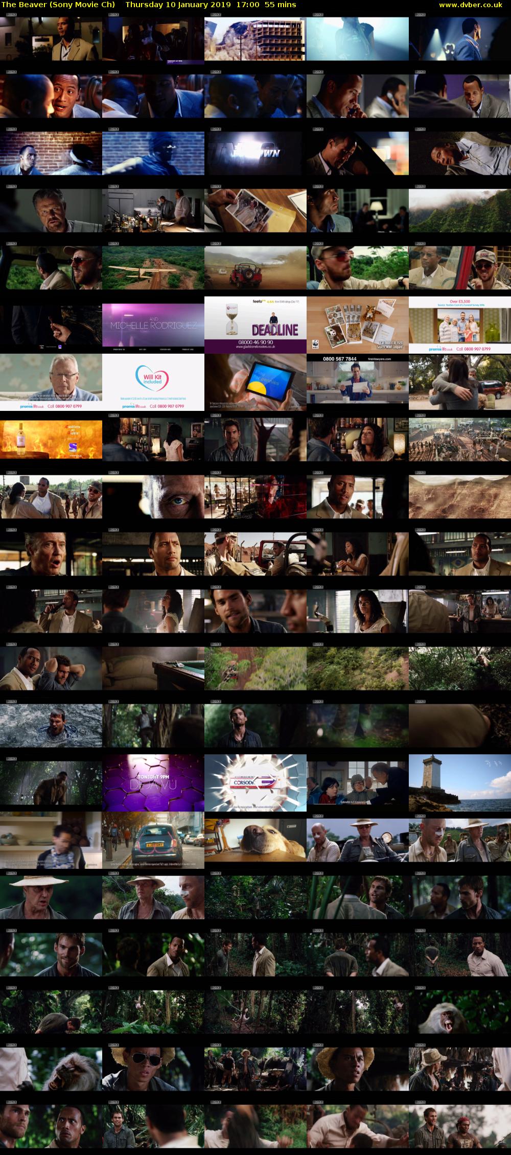 The Beaver (Sony Movie Ch) Thursday 10 January 2019 17:00 - 17:55