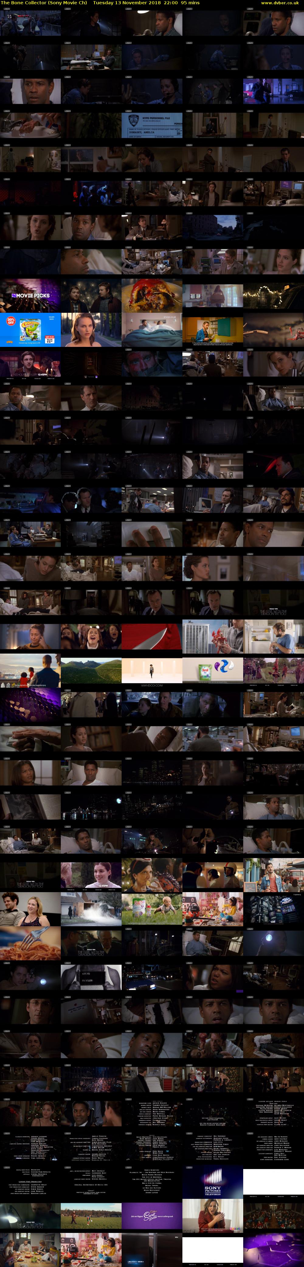 The Bone Collector (Sony Movie Ch) Tuesday 13 November 2018 22:00 - 23:35