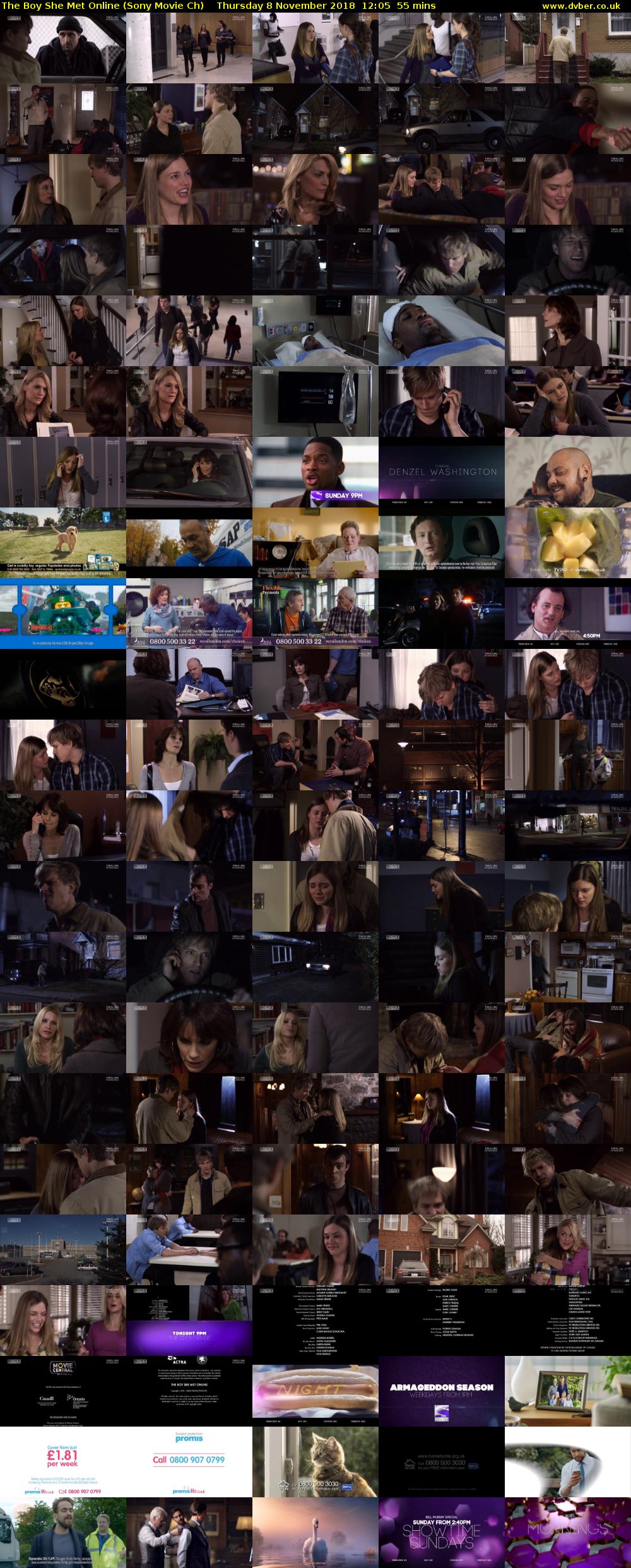 The Boy She Met Online (Sony Movie Ch) Thursday 8 November 2018 12:05 - 13:00