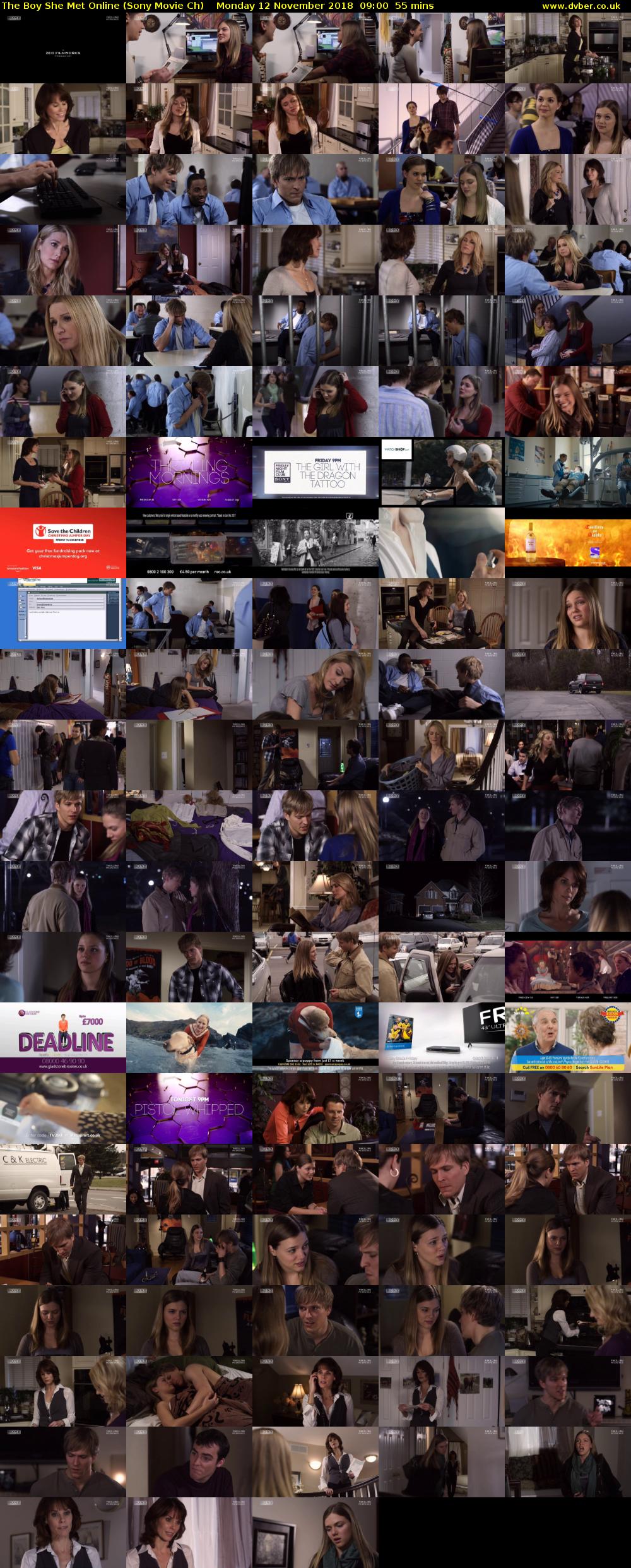 The Boy She Met Online (Sony Movie Ch) Monday 12 November 2018 09:00 - 09:55