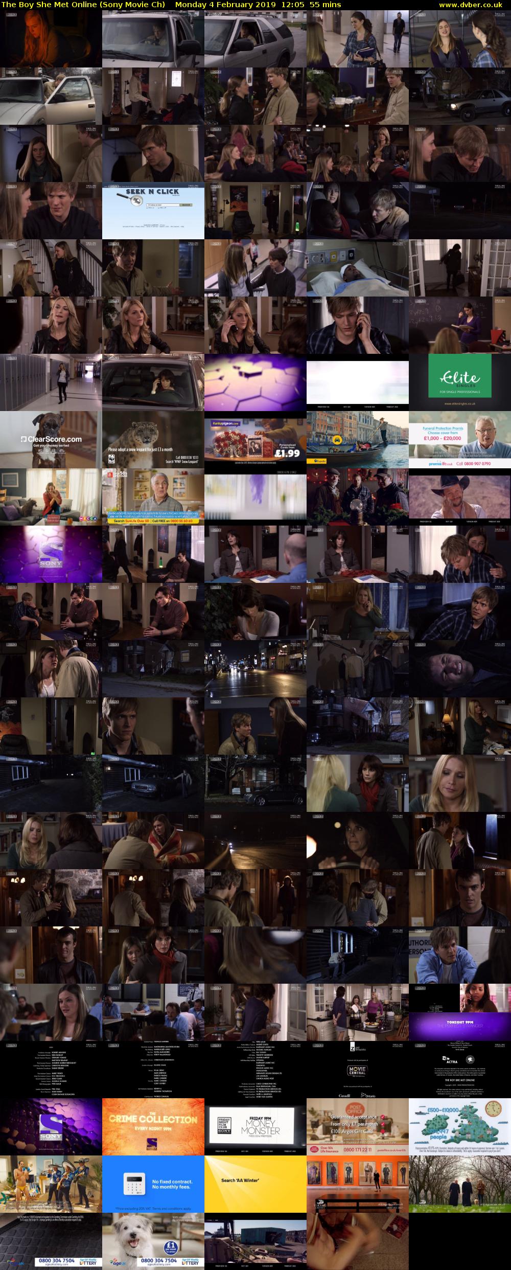 The Boy She Met Online (Sony Movie Ch) Monday 4 February 2019 12:05 - 13:00