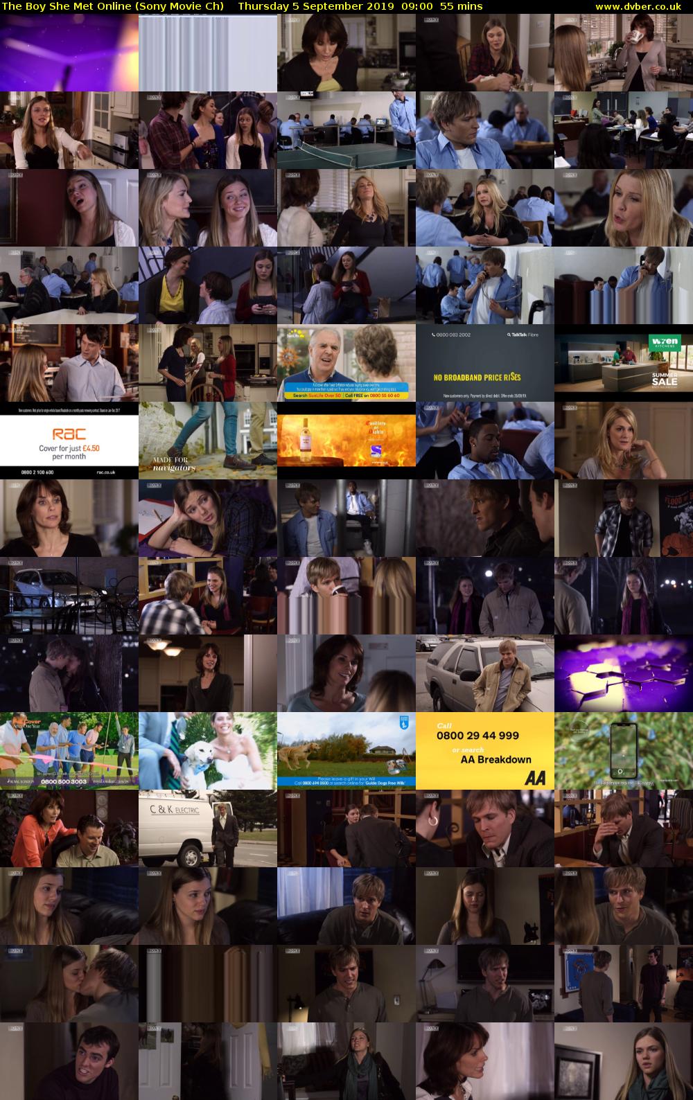 The Boy She Met Online (Sony Movie Ch) Thursday 5 September 2019 09:00 - 09:55