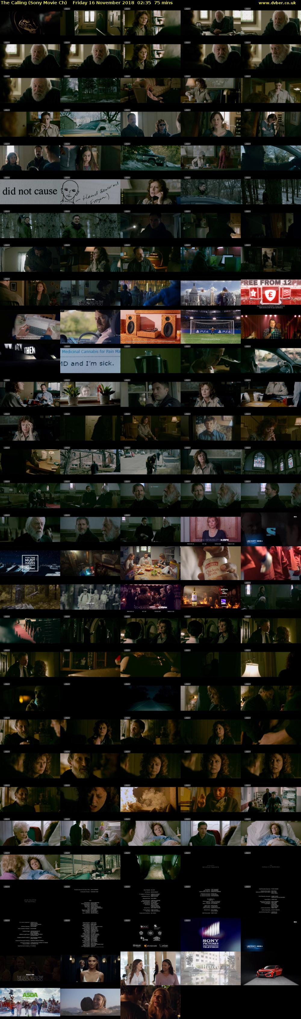 The Calling (Sony Movie Ch) Friday 16 November 2018 02:35 - 03:50