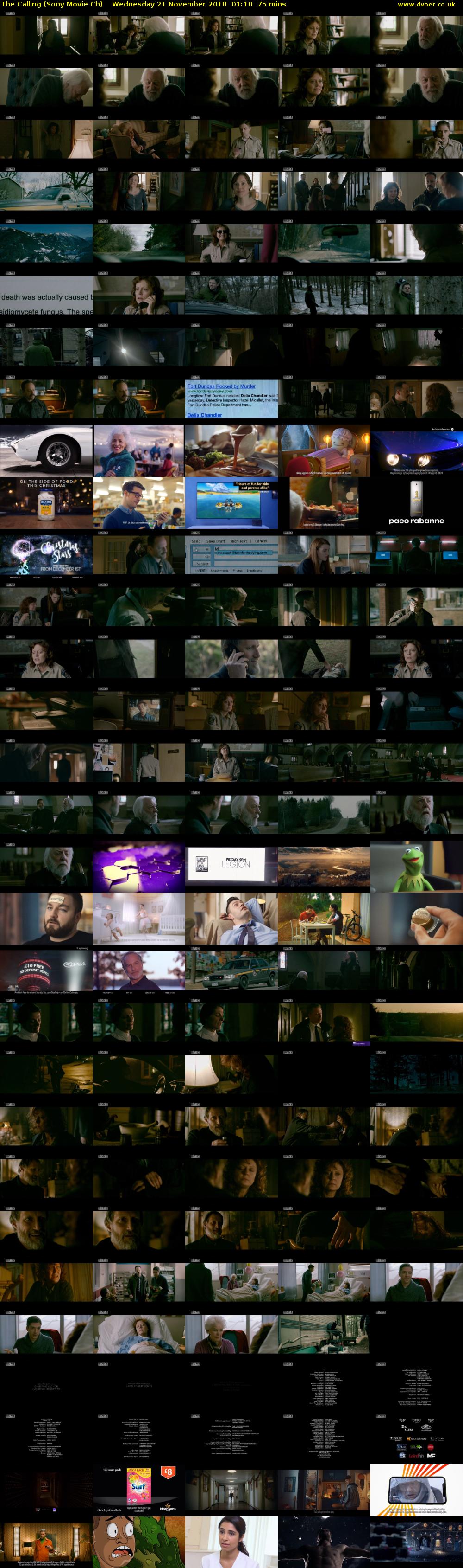 The Calling (Sony Movie Ch) Wednesday 21 November 2018 01:10 - 02:25