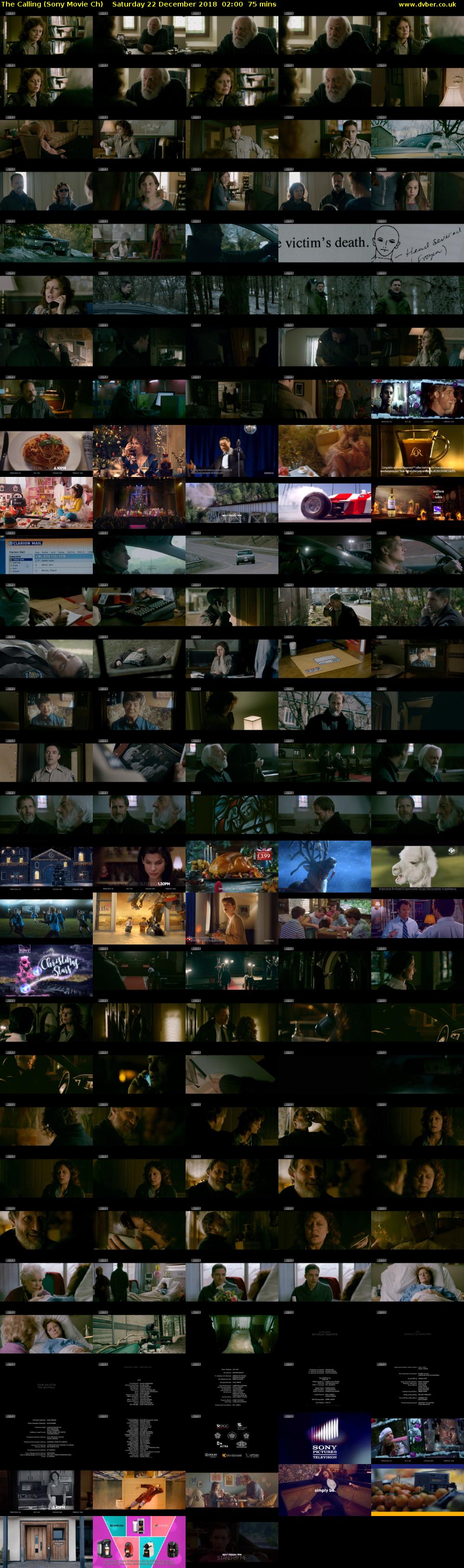 The Calling (Sony Movie Ch) Saturday 22 December 2018 02:00 - 03:15