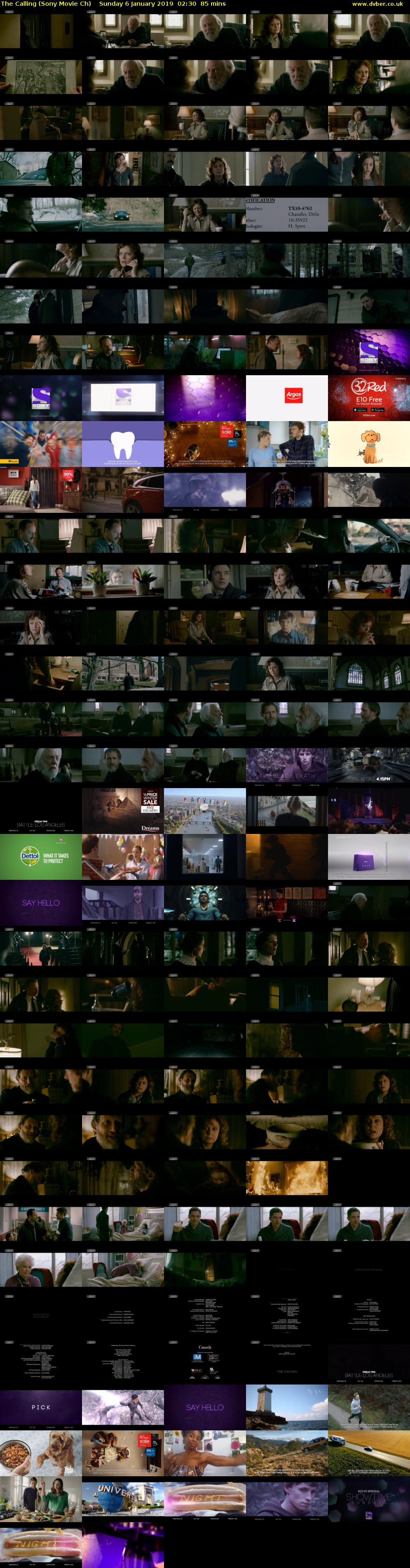 The Calling (Sony Movie Ch) Sunday 6 January 2019 02:30 - 03:55