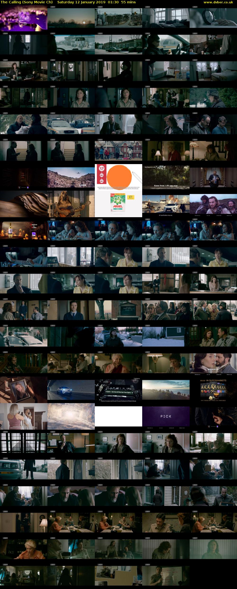 The Calling (Sony Movie Ch) Saturday 12 January 2019 01:30 - 02:25