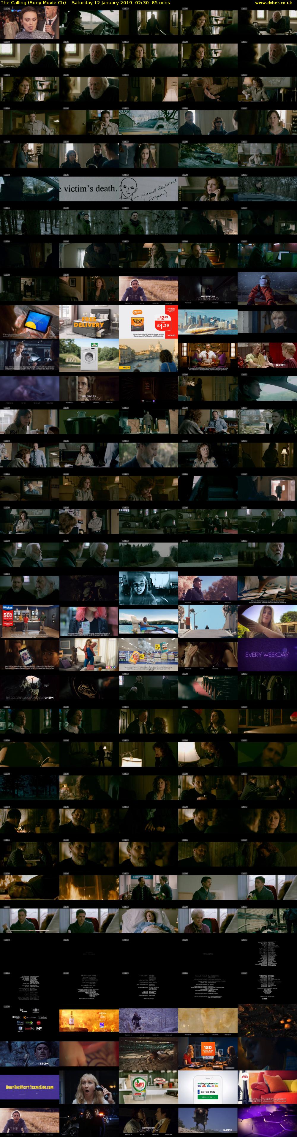 The Calling (Sony Movie Ch) Saturday 12 January 2019 02:30 - 03:55