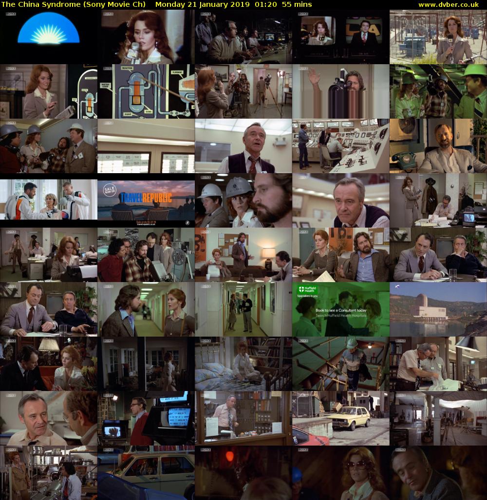 The China Syndrome (Sony Movie Ch) Monday 21 January 2019 01:20 - 02:15