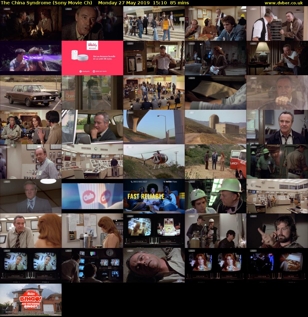 The China Syndrome (Sony Movie Ch) Monday 27 May 2019 15:10 - 16:35