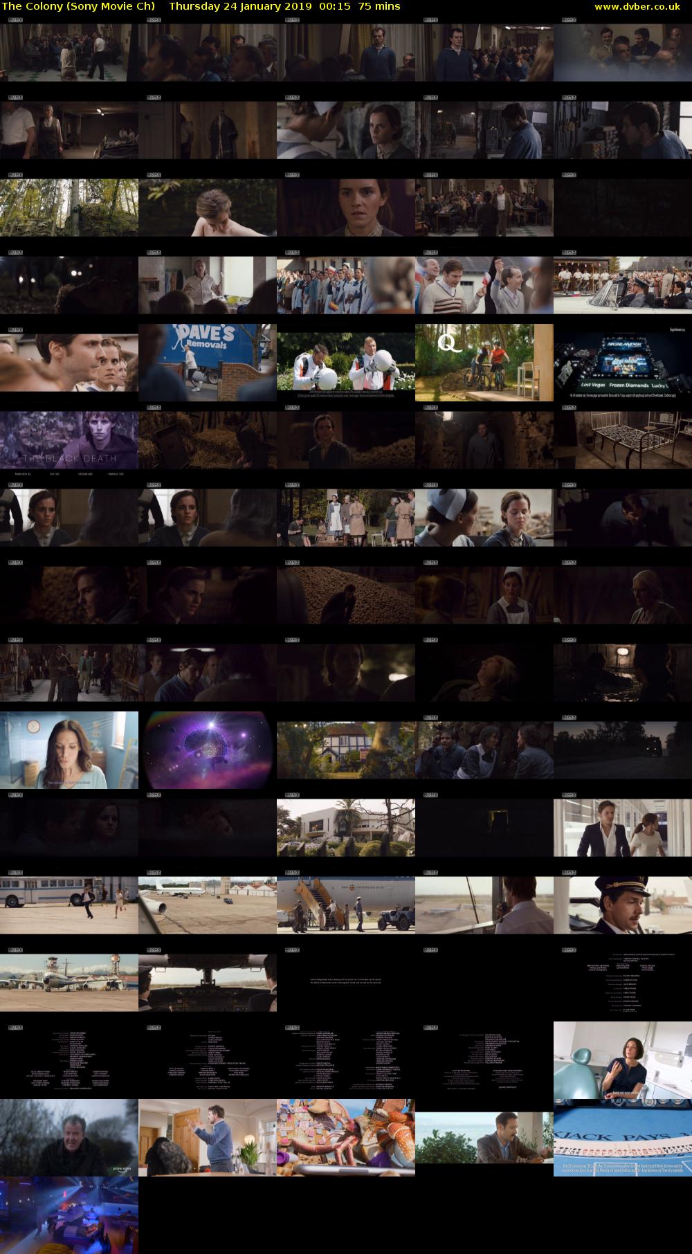 The Colony (Sony Movie Ch) Thursday 24 January 2019 00:15 - 01:30